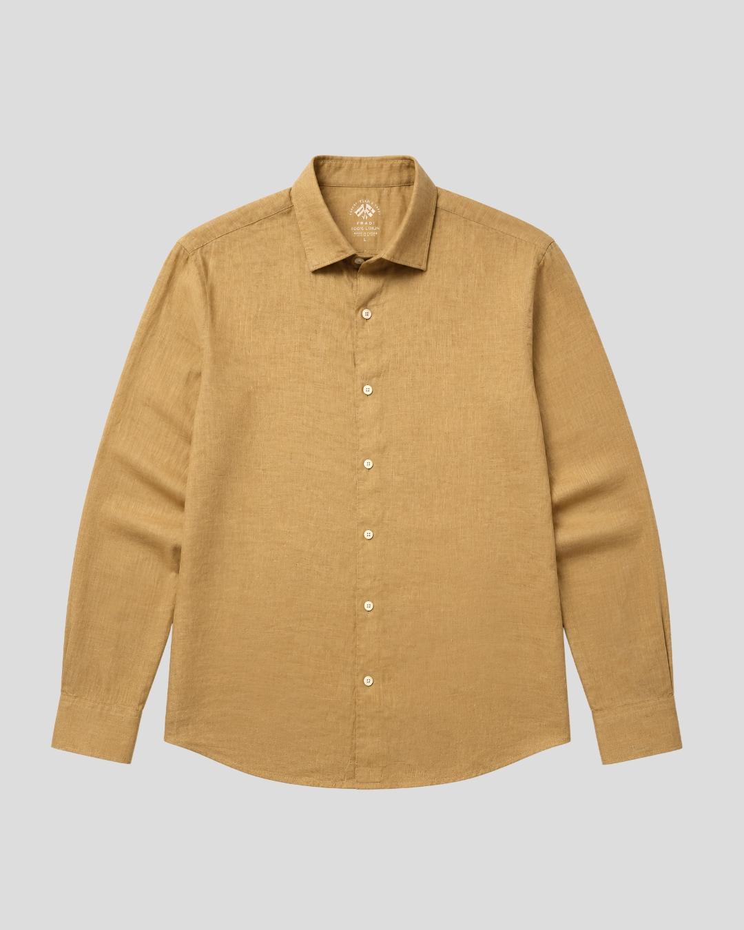Washed linen shirt