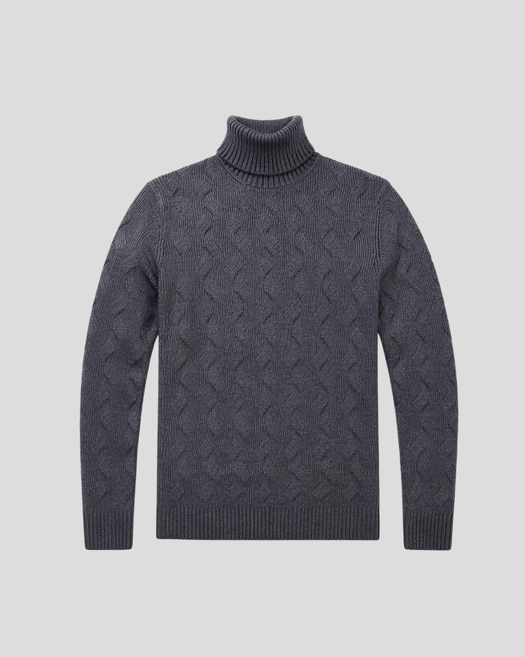 Virgin wool polar neck