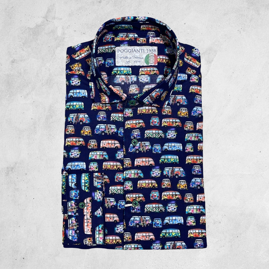 Long Sleeve Shirt Taxi Print