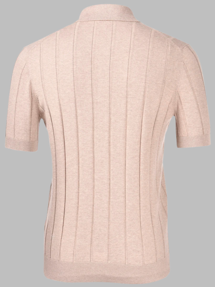 Ribbed Polo Shirt