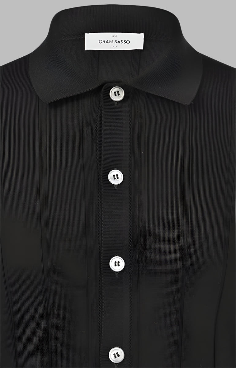 Ribbed Polo Shirt