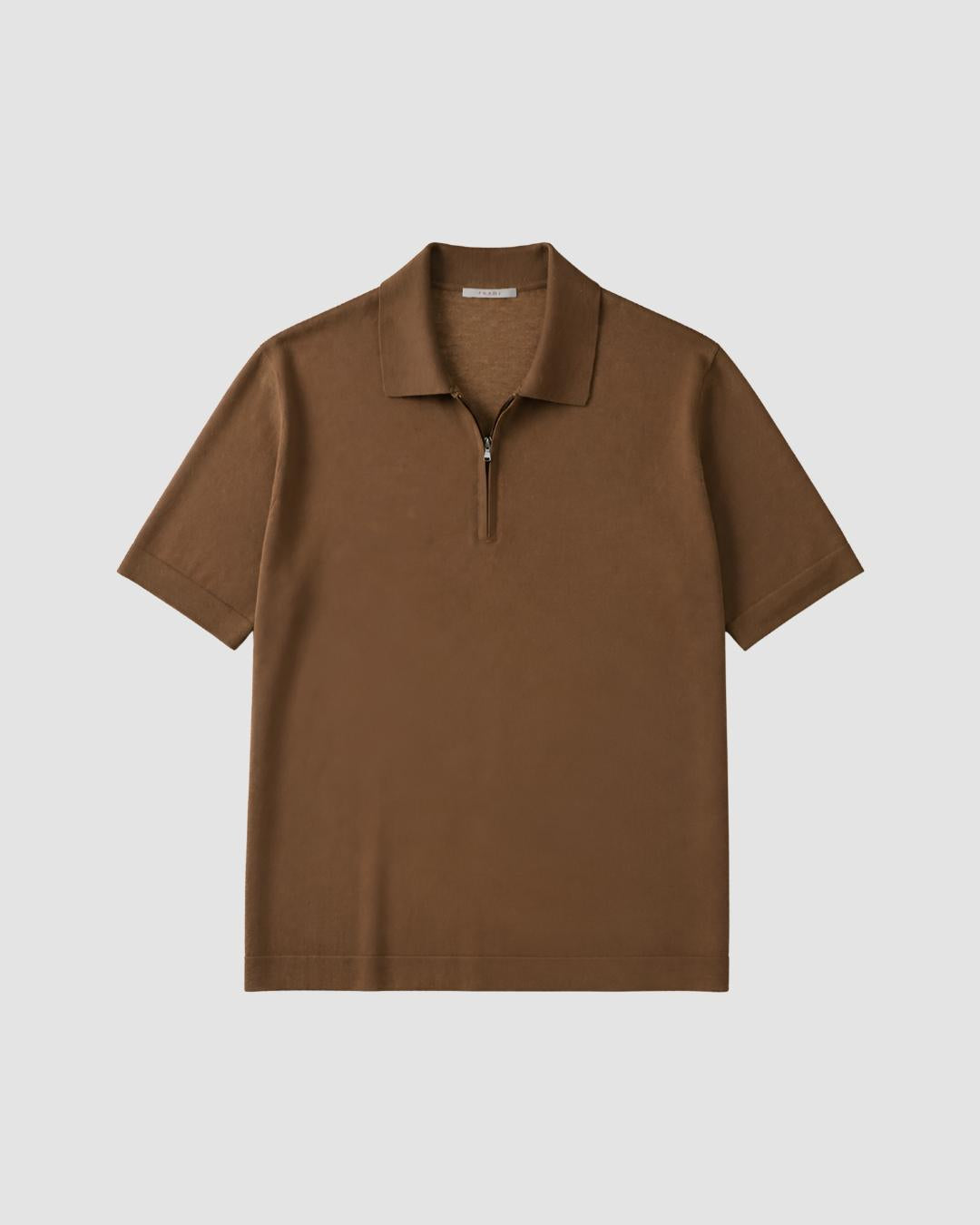 Quarter zip polo