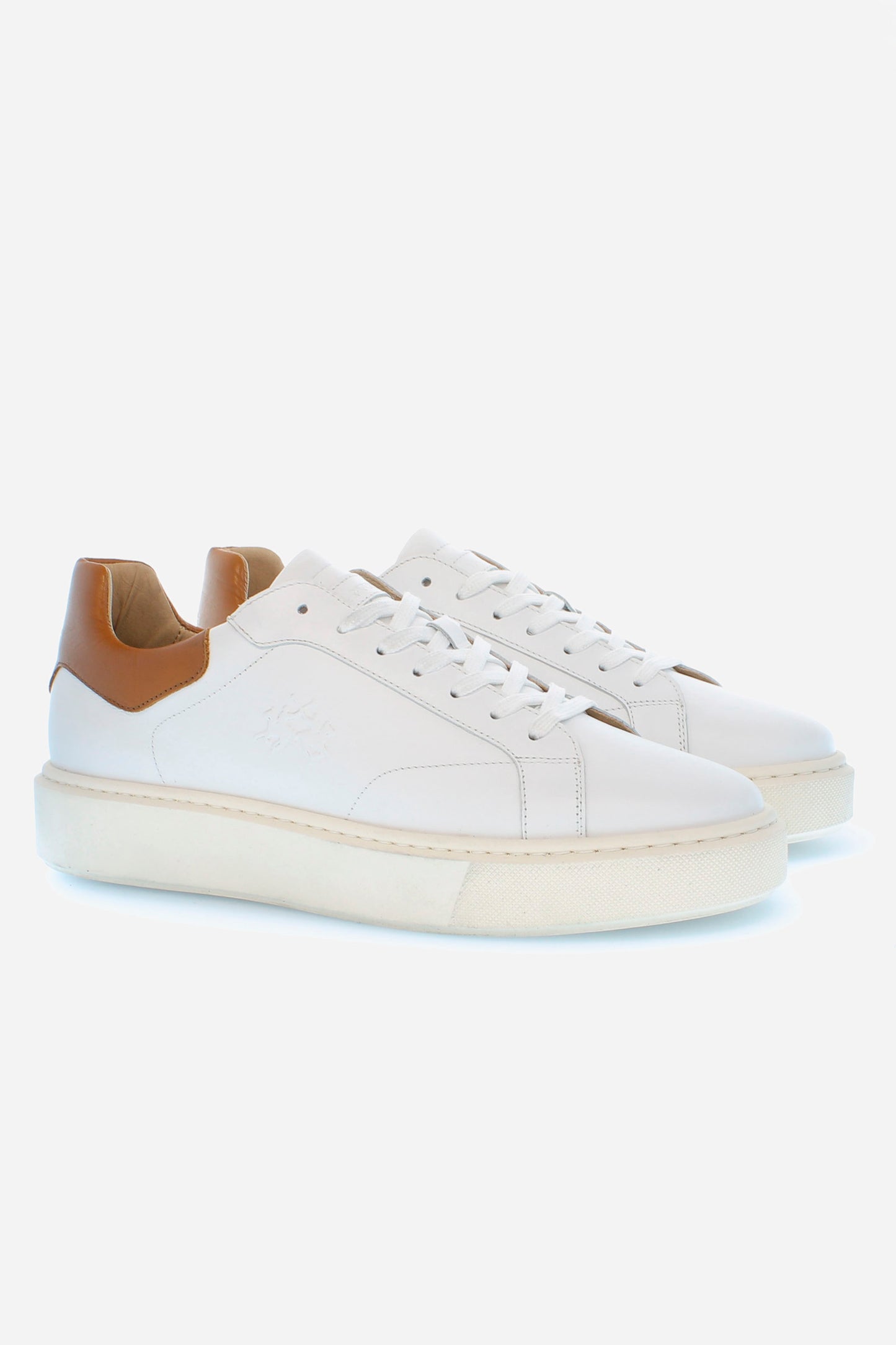 Plain white sneaker