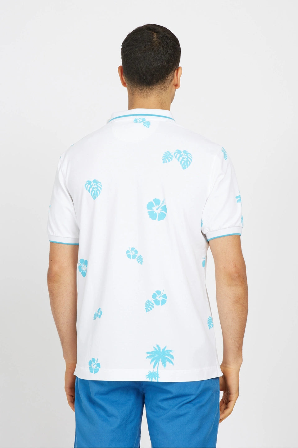 Floral Print Polo