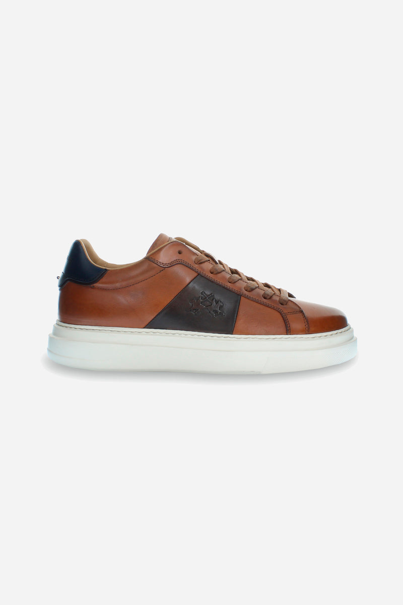 Tan leather sneaker