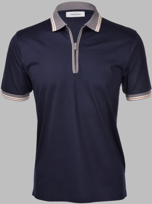 Short Sleeve Zip Polo