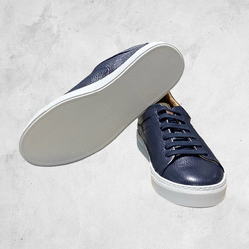 Pebble Leather Sneakers