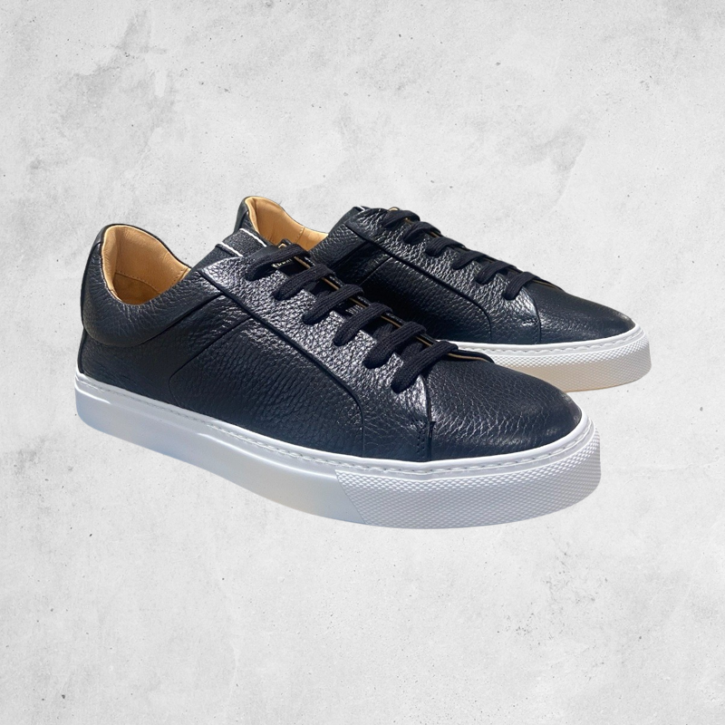 Pebble Leather Sneakers