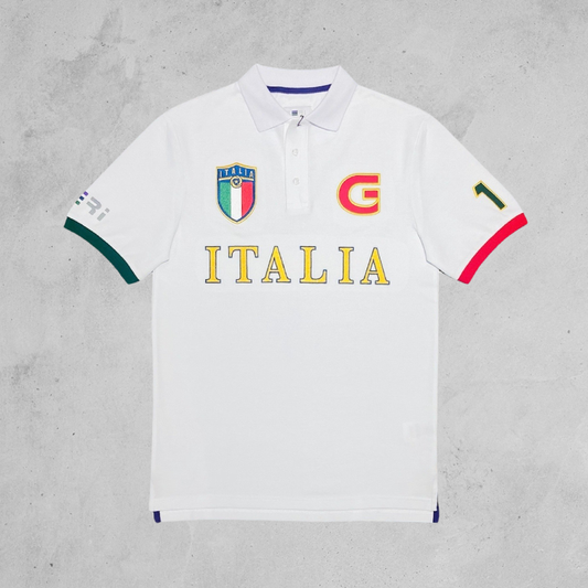 GERI City Inspired Polo Italia White