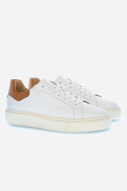Plain white sneaker