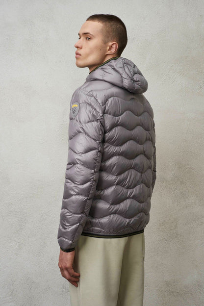 Wavy Quilted Hooded Jacket