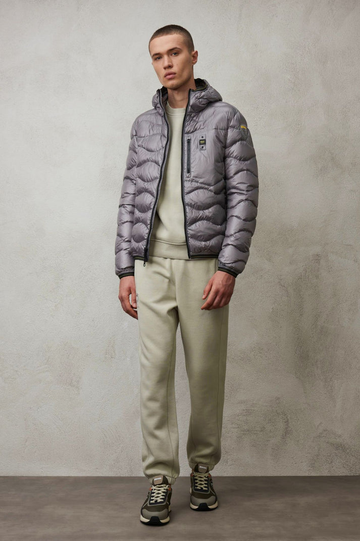 Wavy Quilted Hooded Jacket