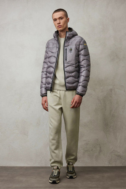 Wavy Quilted Hooded Jacket