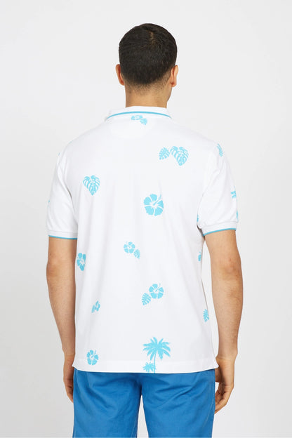 Floral Print Polo