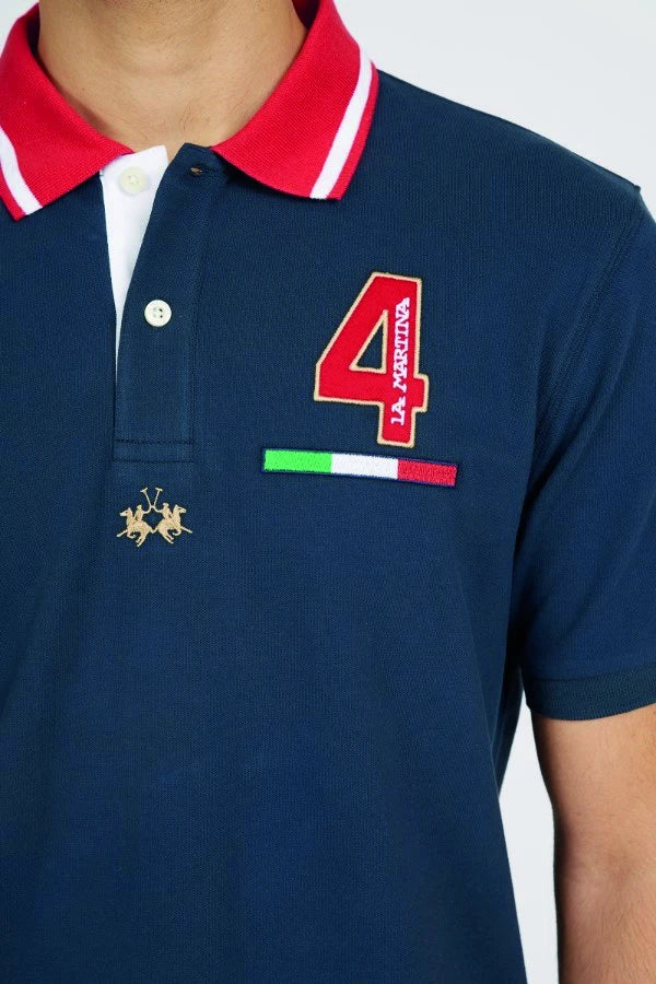 Pique stretch polo