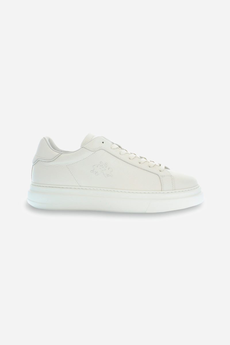 White leather sneaker