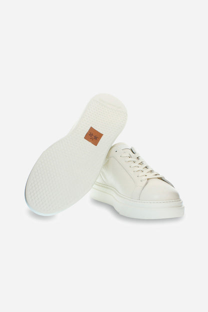White leather sneaker