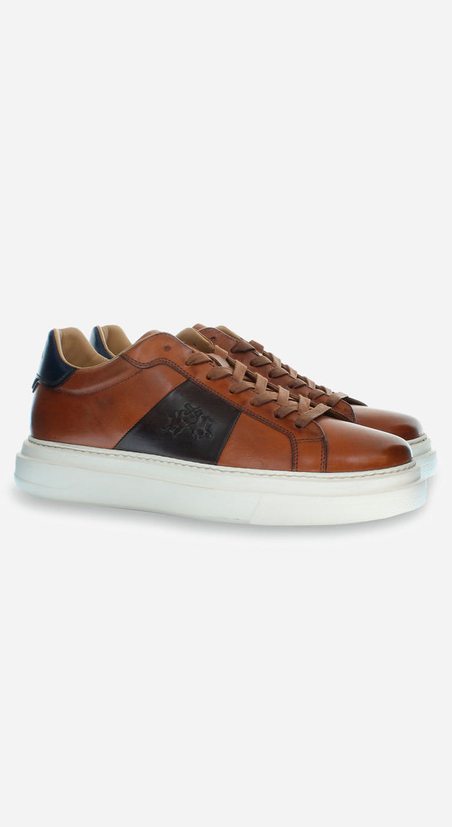 Tan leather sneaker
