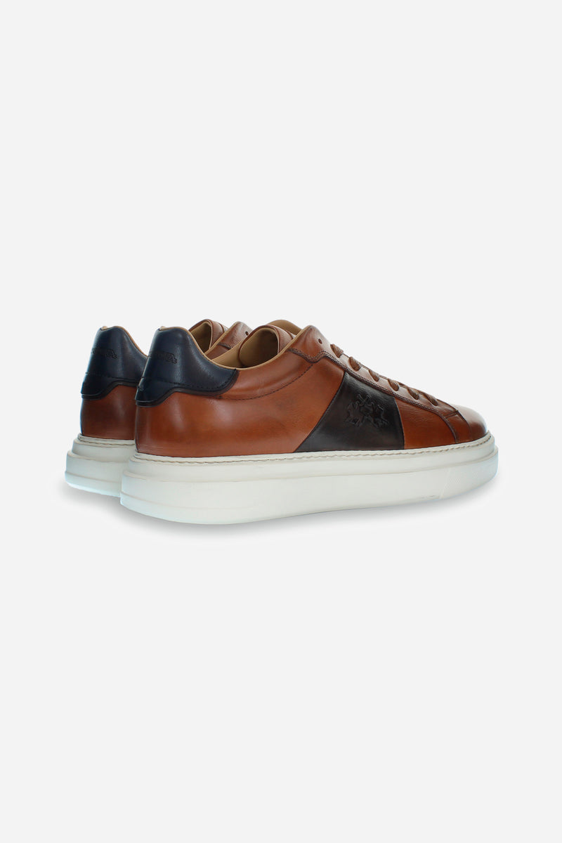Tan leather sneaker