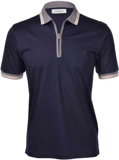 Short Sleeve Zip Polo