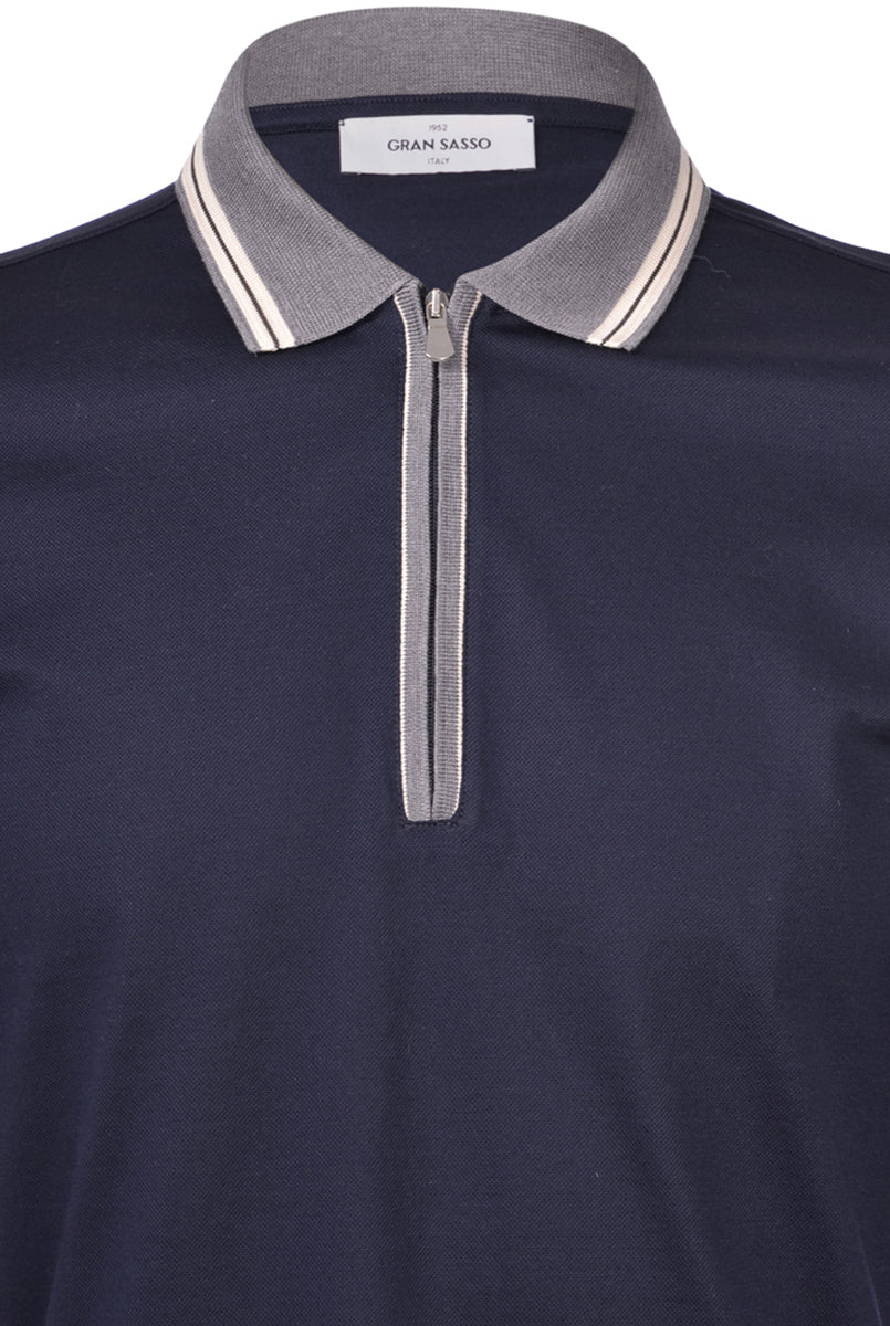 Short Sleeve Zip Polo