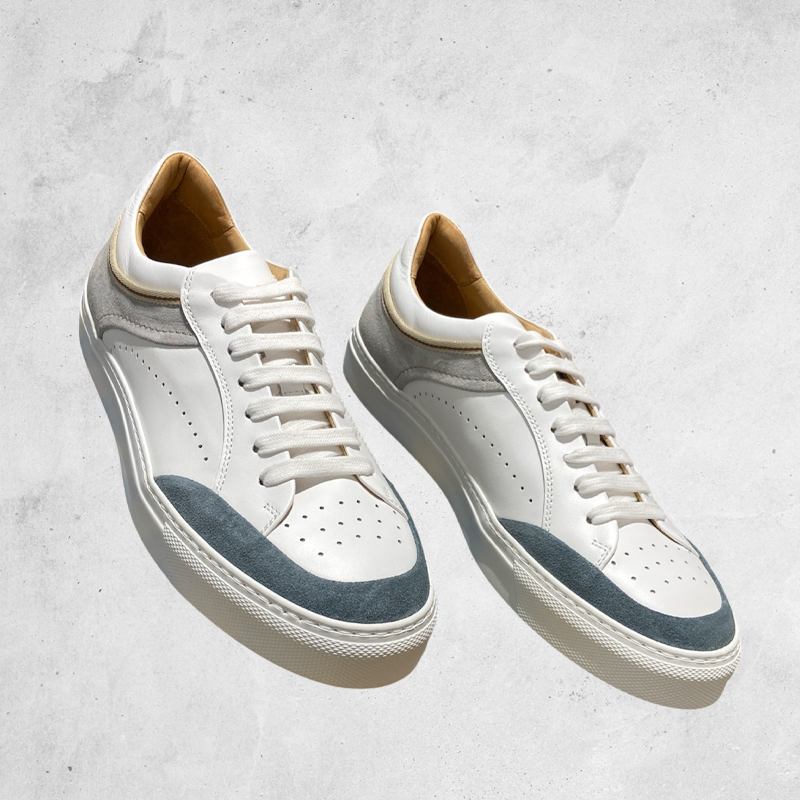 Camerlengo White Leather Sneakers