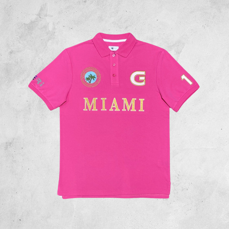 GERI City Inspired Polo Miami Pink