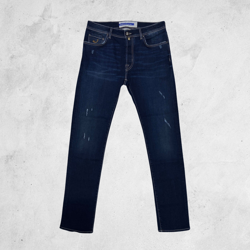 Jacob Cohen Bard Slim Fit Jeans with Quote