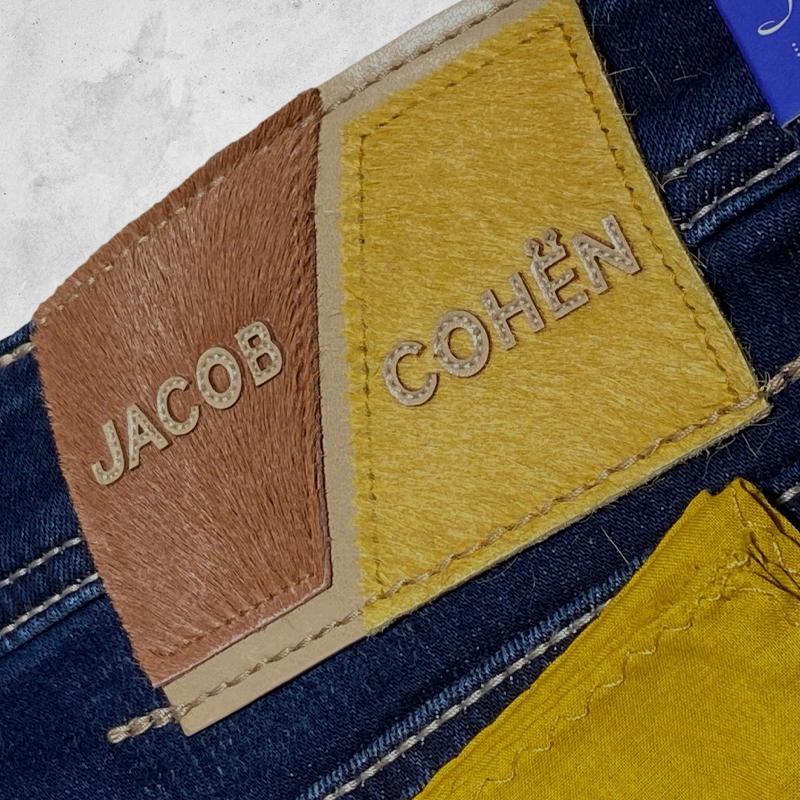 Jacob Cohen Bard Slim Fit Jeans with Quote
